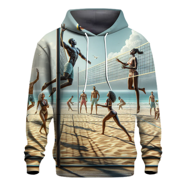 Beach Volleyball - Sunburst Energy Hoodie