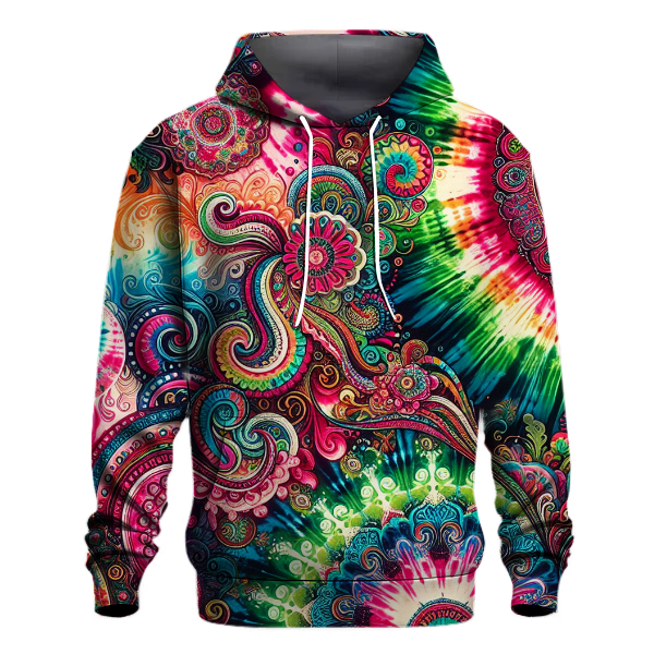 Neon Splash Tie-Dye Hoodie