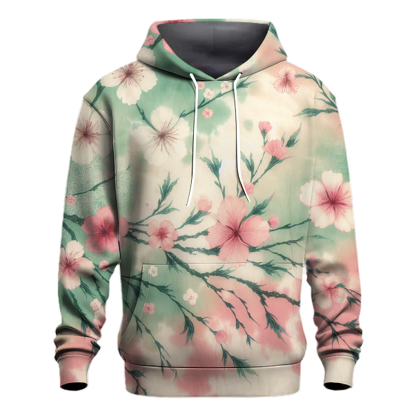 Cherry Blossom Dream Tie-dye Design Hoodie