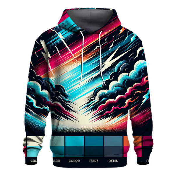 Electric Thunderstorm Burst Hoodie