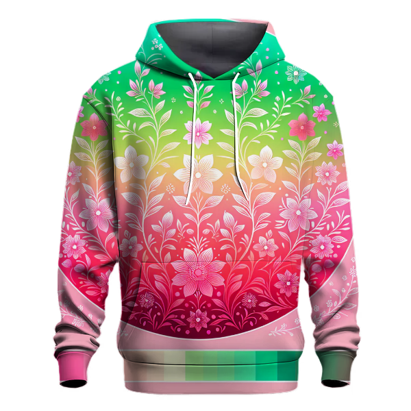 Vibrant Garden Fade Hoodie