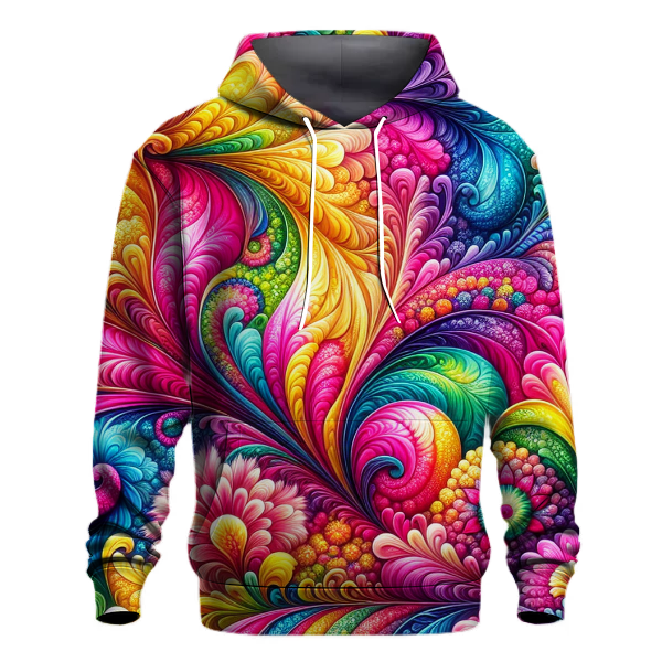 Magical Garden Tie-dye Design Hoodie