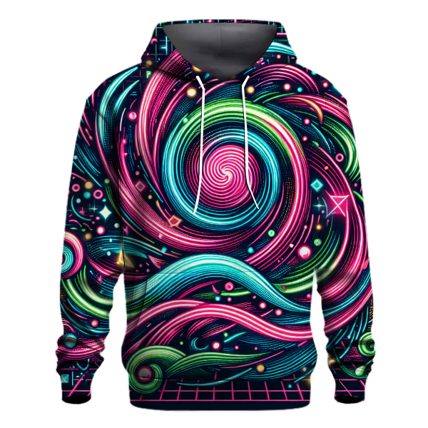 Neon Lights Night Hoodie