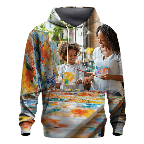 Canvas of Memories Painting Together Hoodie