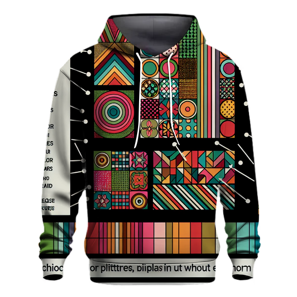 Groovy 70s Patchwork Hoodie
