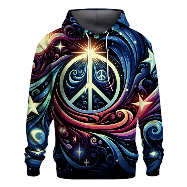 Cosmic Peace Wave Hoodie