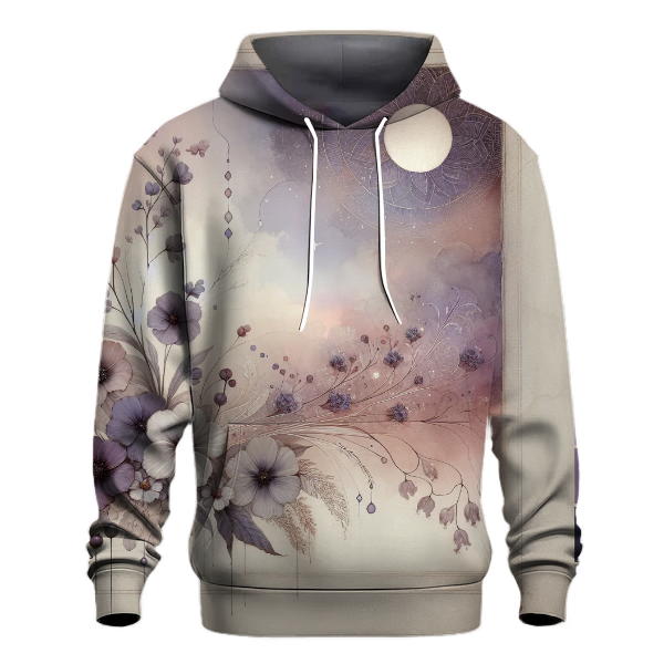 Lavender Twilight Bloom Hoodie