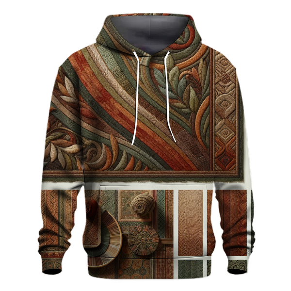 Earthy Tones and Textures Hoodie