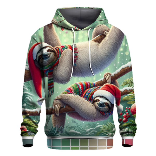 Jolly Holiday Sloths Hoodie