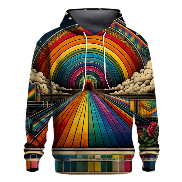 Neon Rainbow Dream Design Hoodie