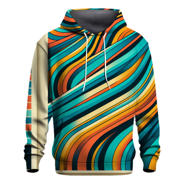 Retro Funky Stripes Hoodie