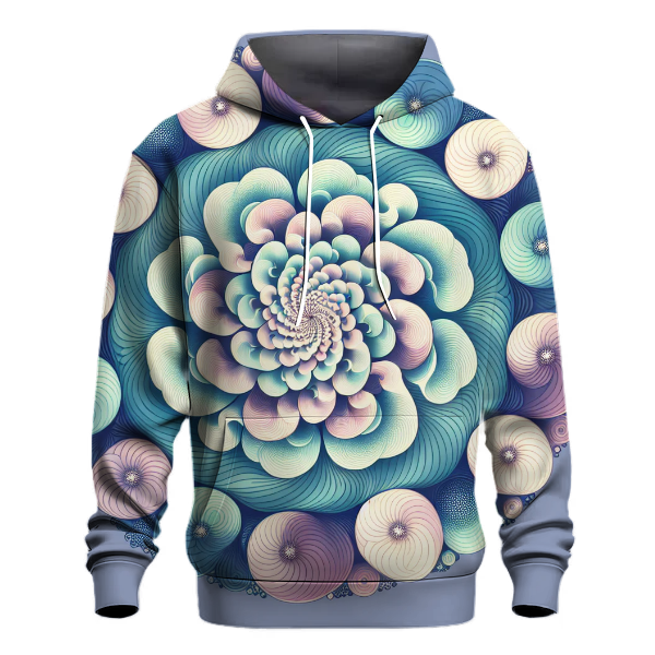 Serene Spiral Bloom Hoodie