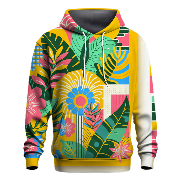 Funky Floral Retro Vibes Hoodie
