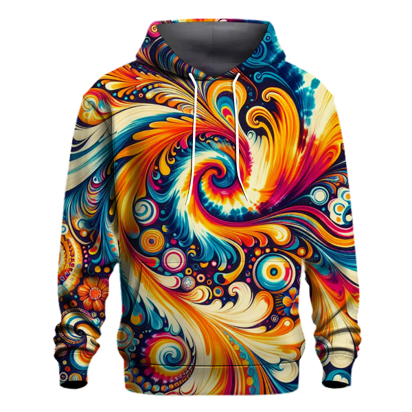 Retro Vibes Tie-Dye Hoodie