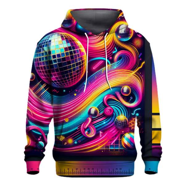 Neon Retro Disco Party Hoodie