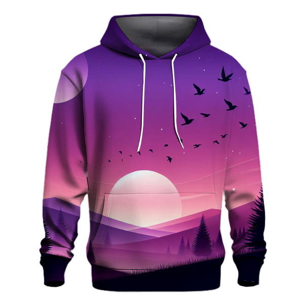 Violet Sunset Glow Hoodie