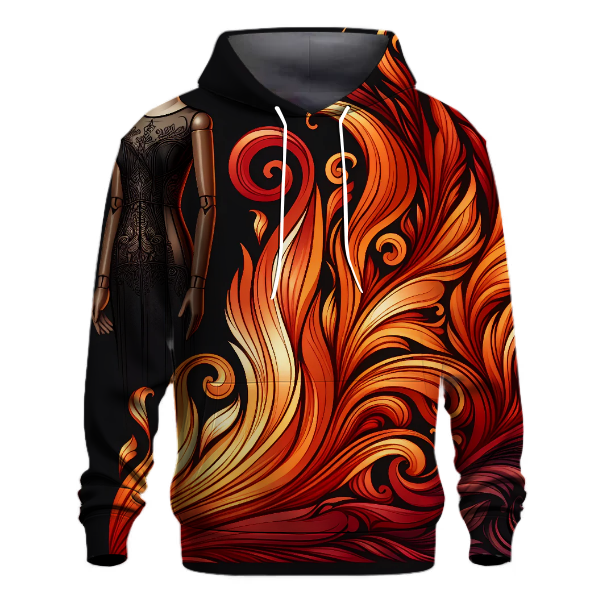 Crimson Embers Hoodie
