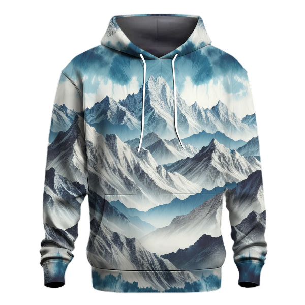 Frosty Peaks Tie-dye Hoodie