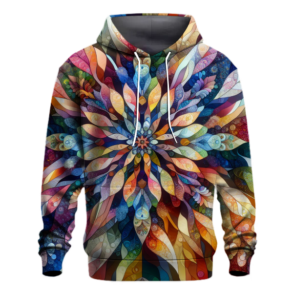 Floral Abstract Kaleidoscope Hoodie