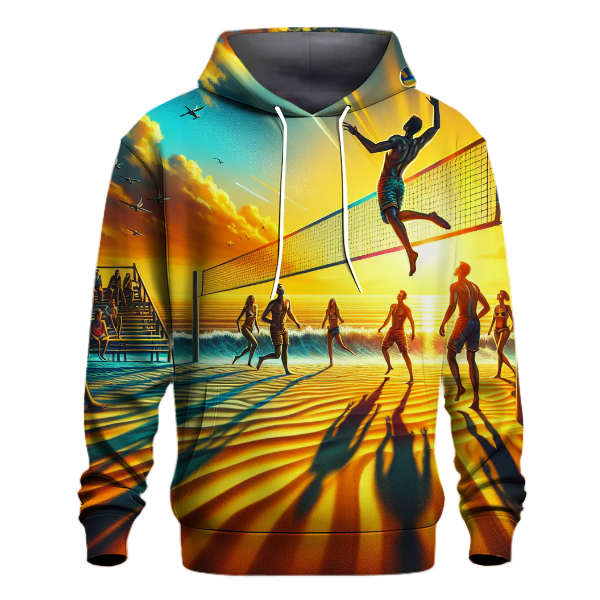 Beach Volleyball - Sunset Spike Hoodie