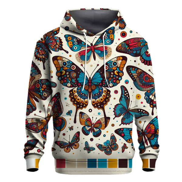 Prismatic Butterfly Flight Hoodie