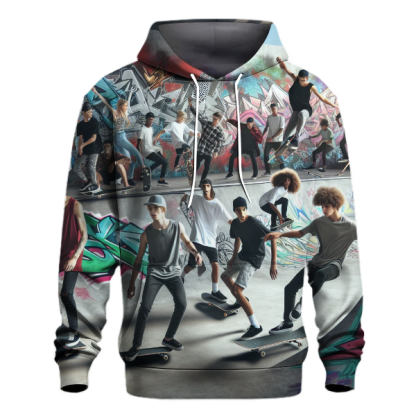 Skateboarder in Motion Hoodie
