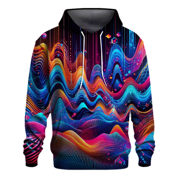 Digital Color Waves Hoodie