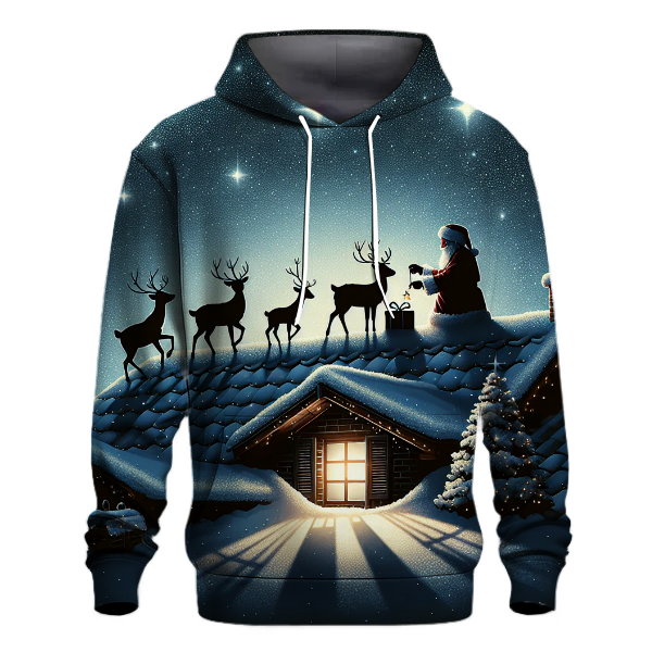 Rooftop Reindeer Rendezvous Hoodie