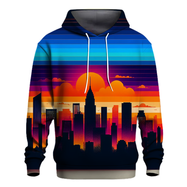 Vibrant City Sunset Hoodie