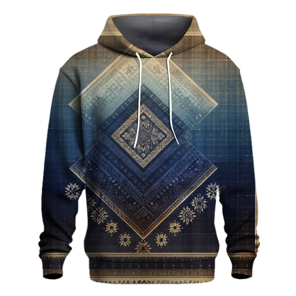 Vintage Indigo Gradient Hoodie