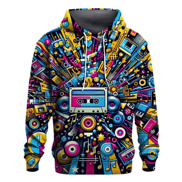 Rad Retro Music Scene Hoodie