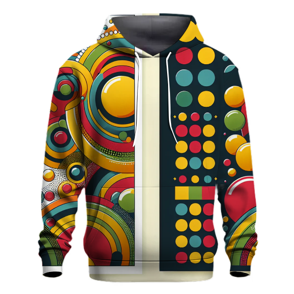 Funky Retro Circle Hoodie