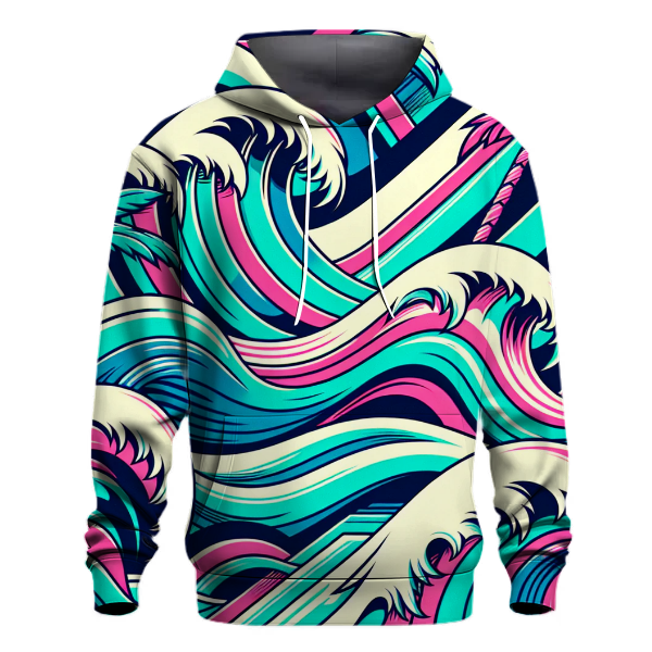 Retro Electric Waves Hoodie