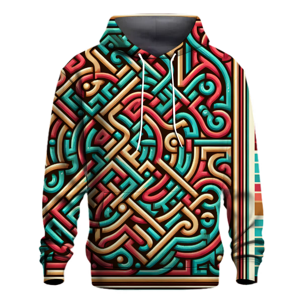 Neon Maze Dreams Hoodie