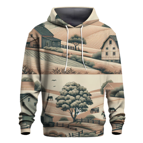 Rural Retro Patterns Hoodie