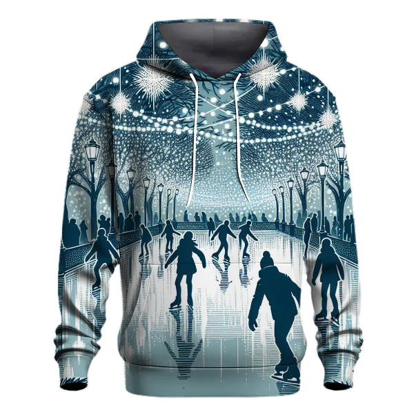 Glistening Ice Skating Rink Hoodie