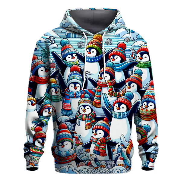 Holiday Penguin Party Hoodie