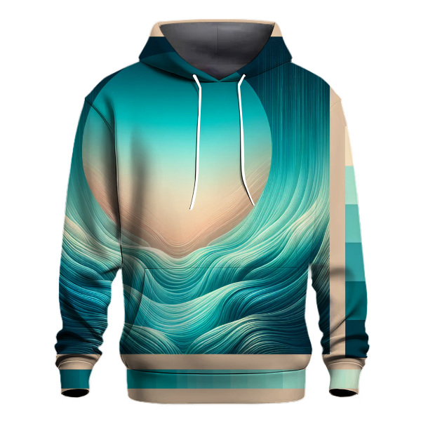 Serene Waterfall Gradient Hoodie