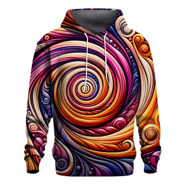Cosmic Spiral Swirls Hoodie