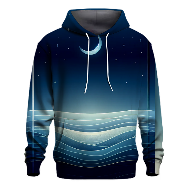Serene Night Sky Gradient Hoodie