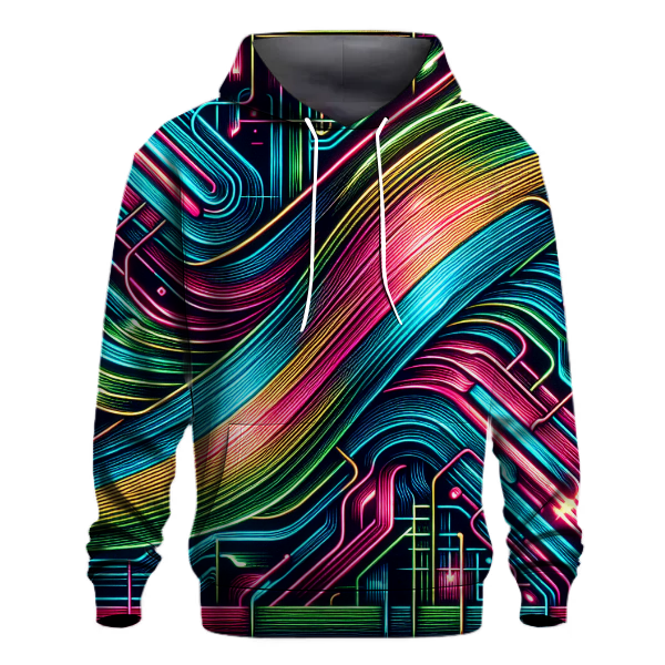 Electric Retro Grid Hoodie