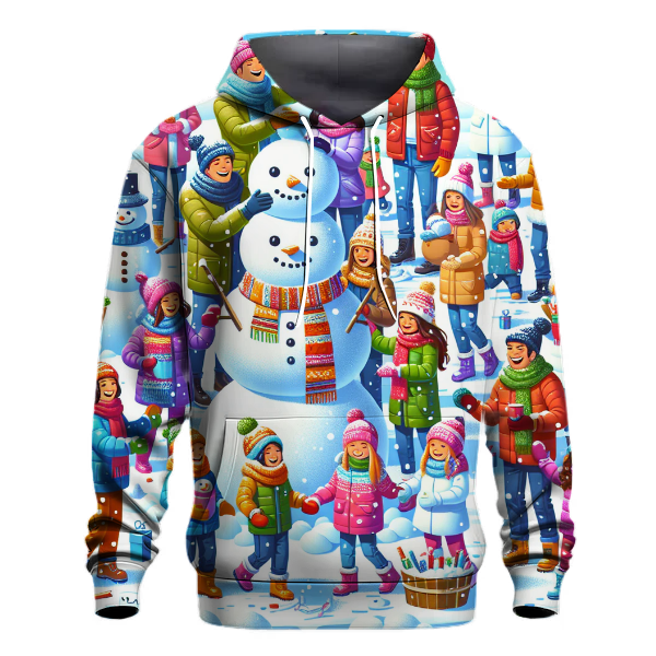Snowman Building Contest Hoodie