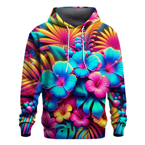 Bright Neon Tropics Hoodie