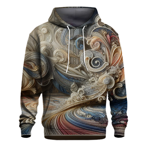 Elegant Artistic Whirls Hoodie