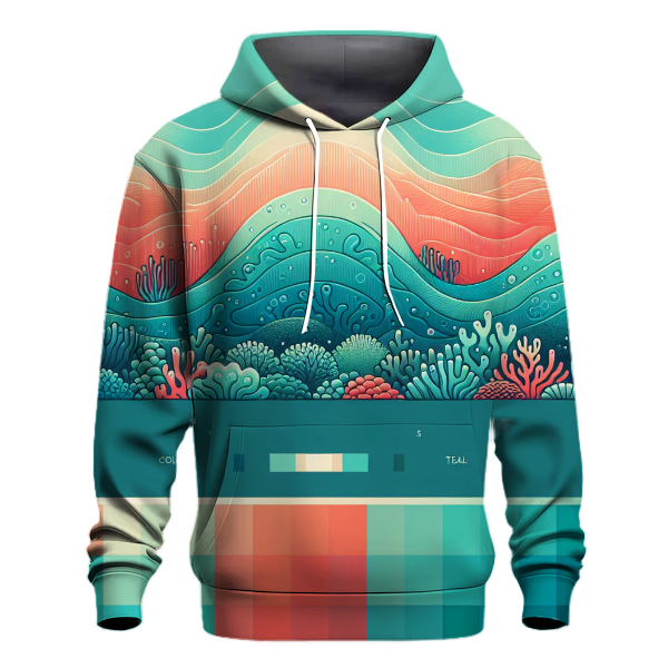 Coral Reef Waves Hoodie
