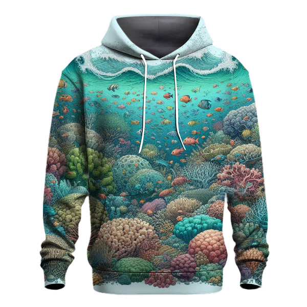 Artistic Ocean Reef Hoodie
