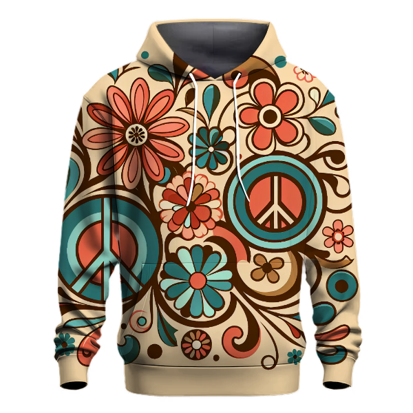 Flower Power Hippie Hoodie