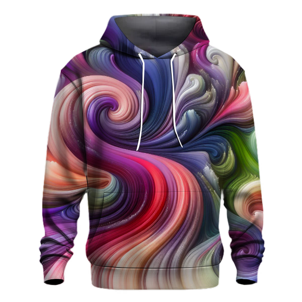 Artistic Floral Swirls Hoodie