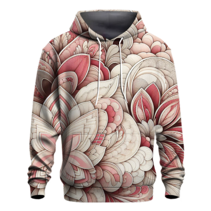 Rose Petal Harmony Tie-Dye Hoodie
