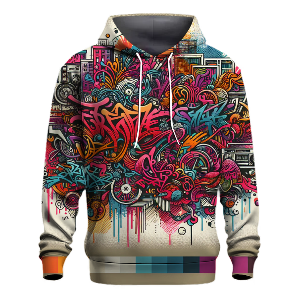 Graffiti Pulse Design Hoodie